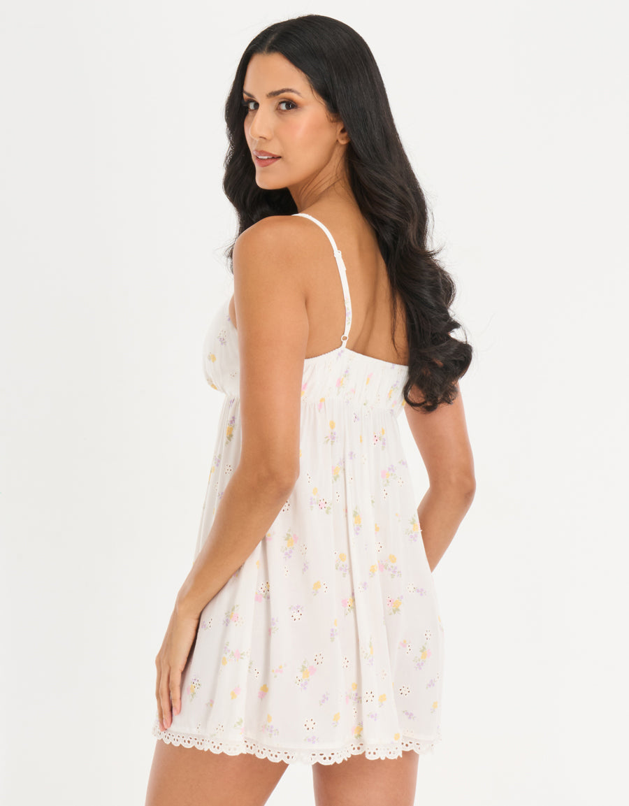 Short Nightdress in White
