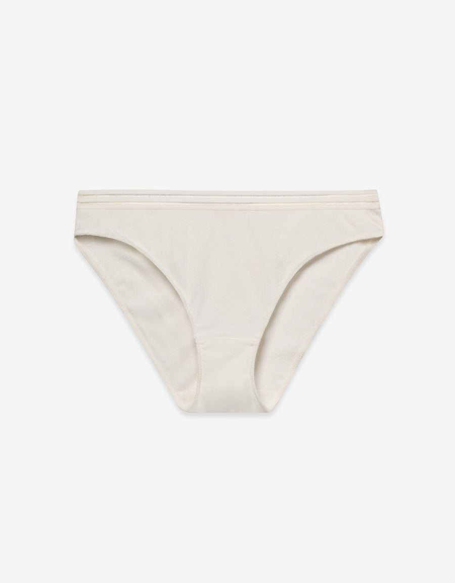 Cotton Bikini Panty in White