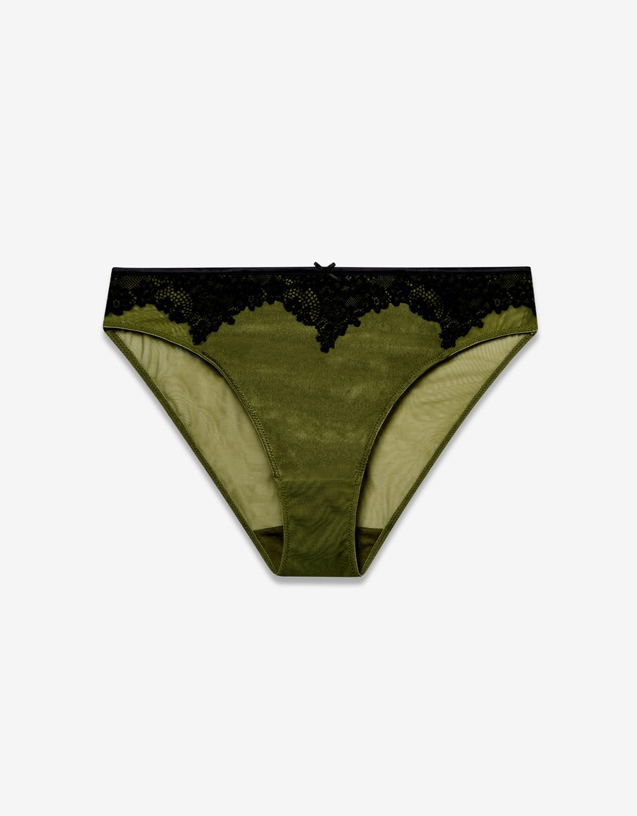 Bikini Panty in Dark Green