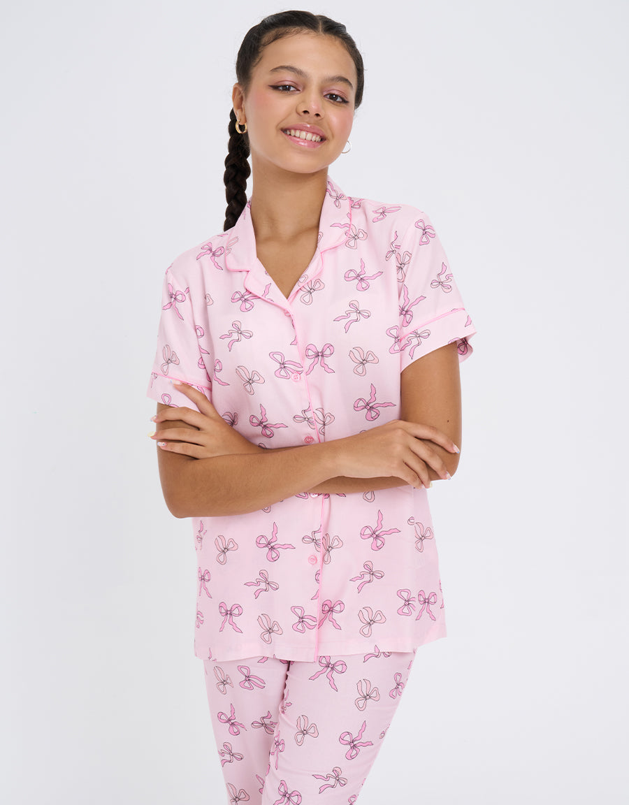 Short Sleeves Pajama Set