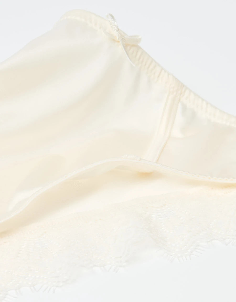 Lace-Trim Brazilian Panty