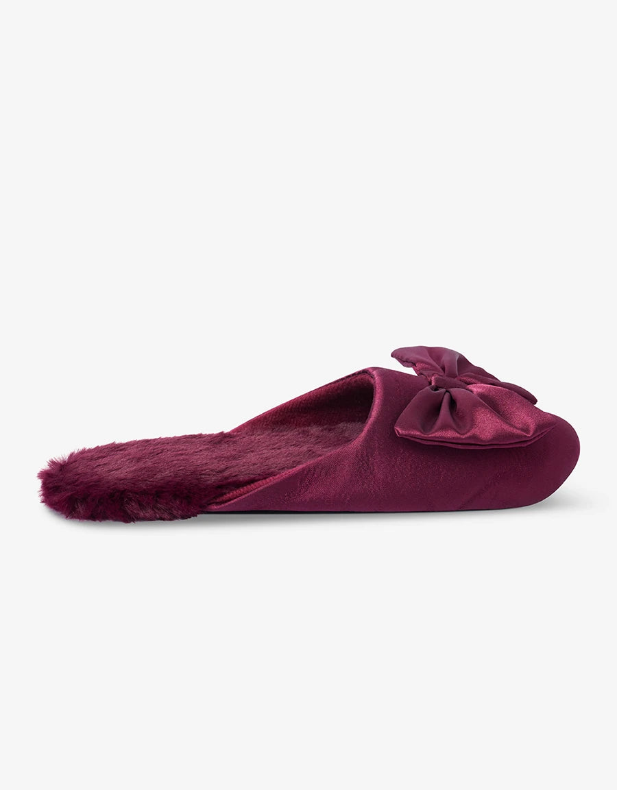 Satin Closed-Toe Slipper