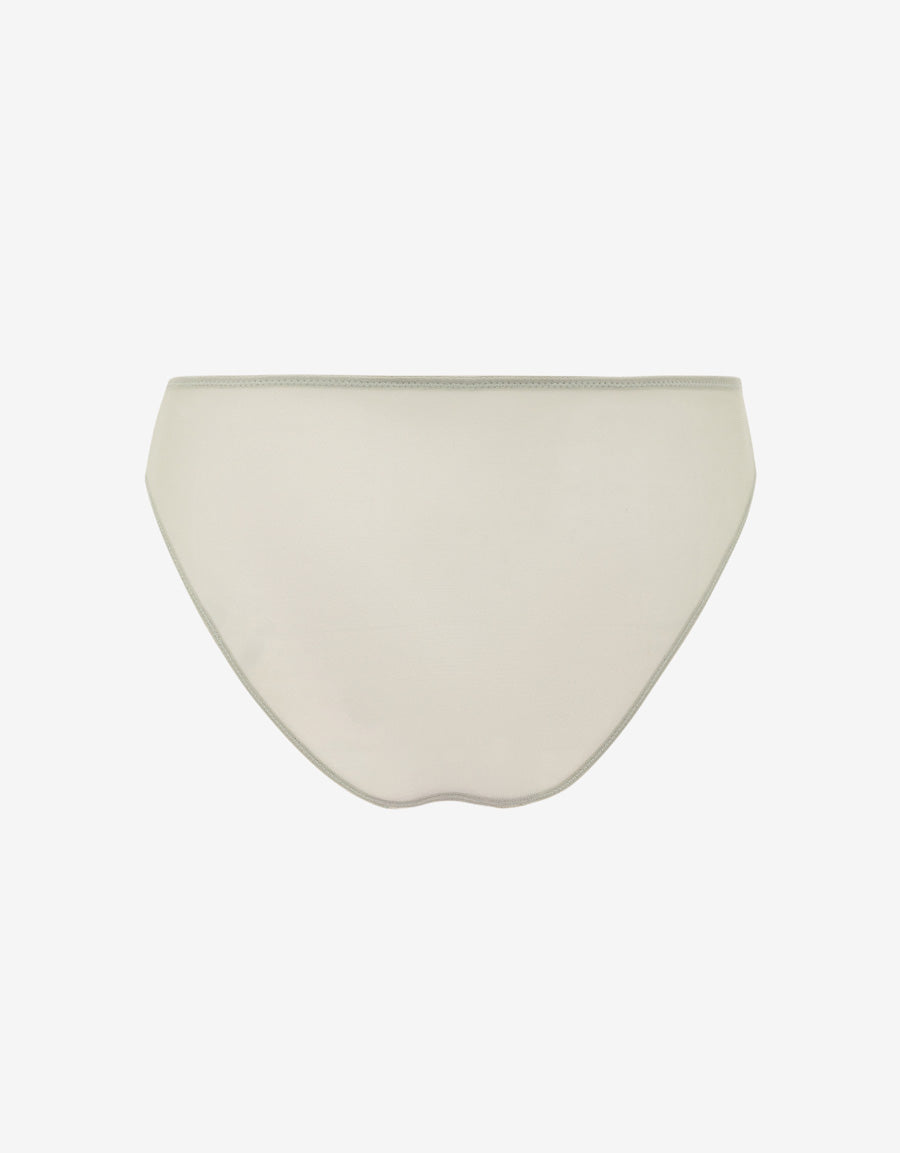 Sparkle Lace-Trim Satin Bikini Panty