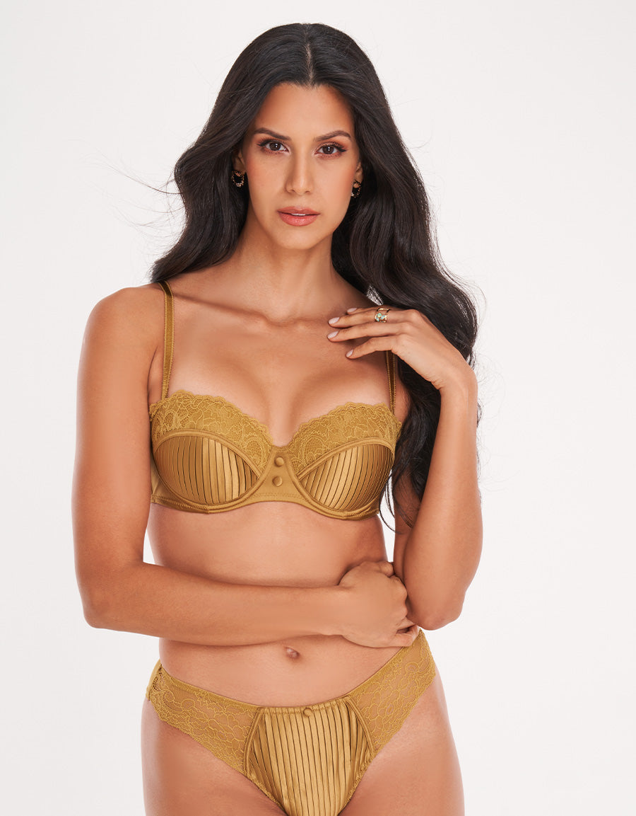 LUXE PLEATED MULTIWAY BRA