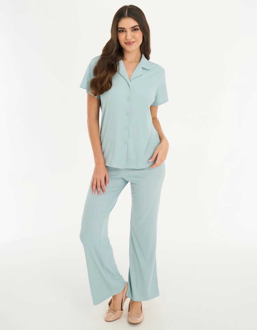 Ribbed Pajama Set