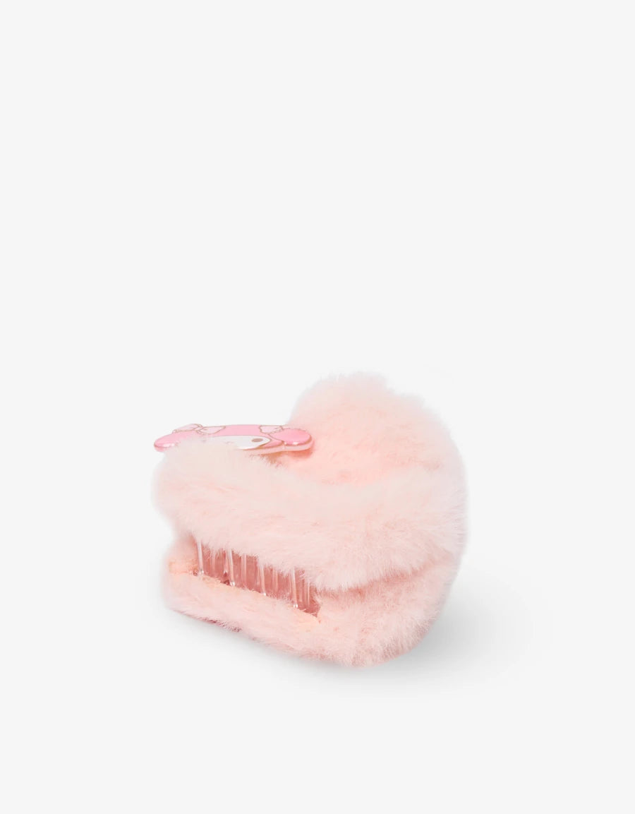 My Melody Feather-Trim Hair Clip