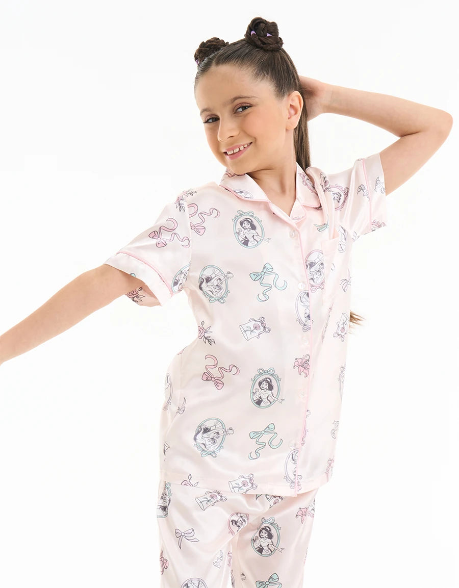 Disney Princess Satin Pajama Set