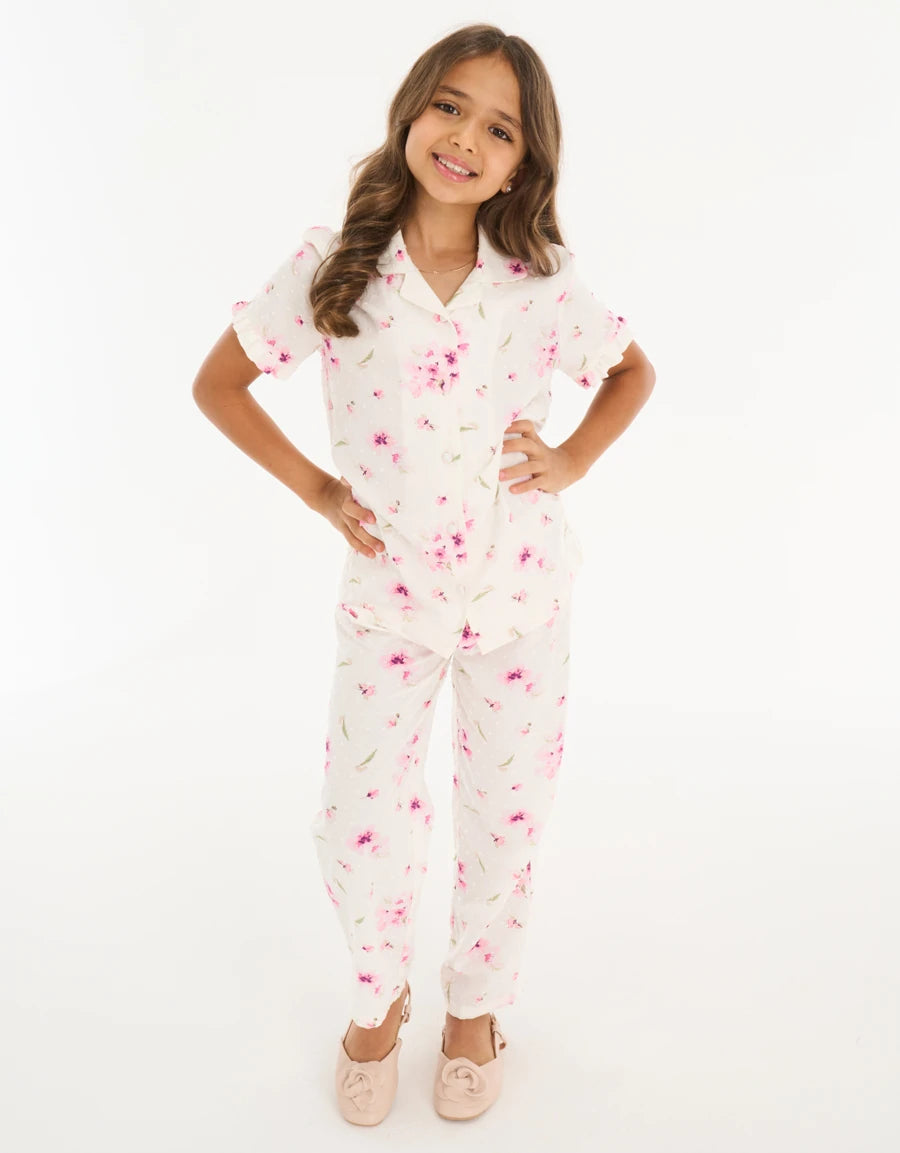 Floral Print Pajama Set